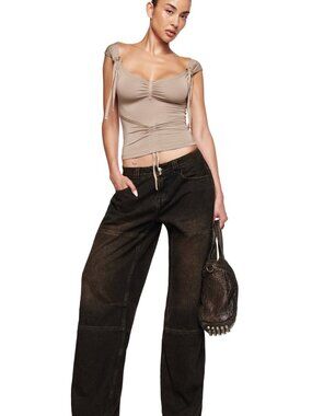 I.AM.GIA Misty Jean Baggy Low Rise Jeans Size XS